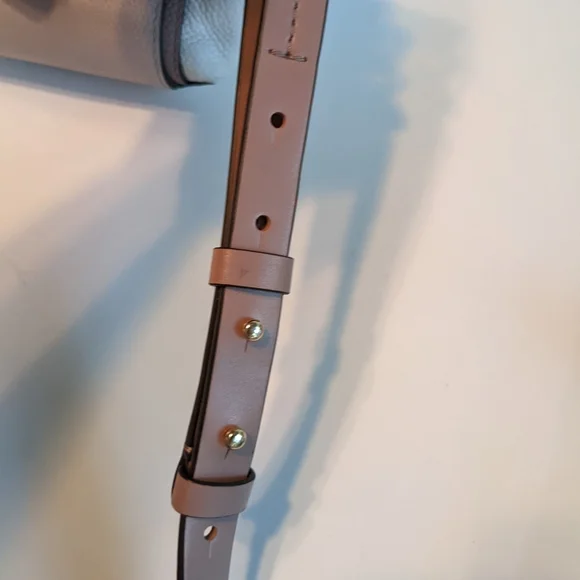 Michael Kors Mercer Medium Tri-Color Pebbled Leather Belted Satchel - Picture 9 of 14